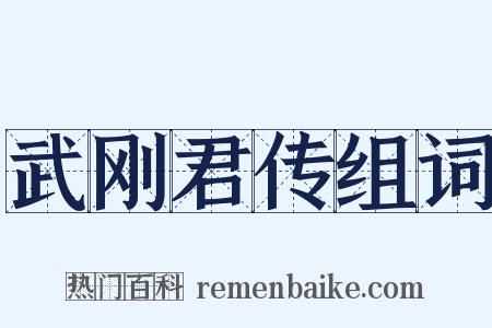 武刚君传组词是什么意思的图片